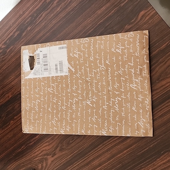 SEZANE Blue Paper Gift Bag Tissue Wrap for Scarf Pouch Purse Wrapping France - Picture 6 of 10